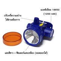 ไฟฉายคาดหัวYG-UW02 ไฟฉายคาดหัว แบบสามารถเปลี่ยนแสงได้ 2แสง ในตัวเดียว แสงเหลืองและแสงขาว ตัวไฟฉายคาดหัวสามารถปรับความสว่างได้ตามความต้องการ แบบหัวลุ้ม แบตเตอรี่เธียม สามารถใช้งานลุยฝนได้