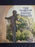 00473 THE WORLD OF  JOHANN STRAUSS  แผ่นต้นฉบับเดิม แผ่นเสียง vinyl Lp 33rpm 12"สภาพกำลังฟังได้ดีได้รับการตรวจสอบ