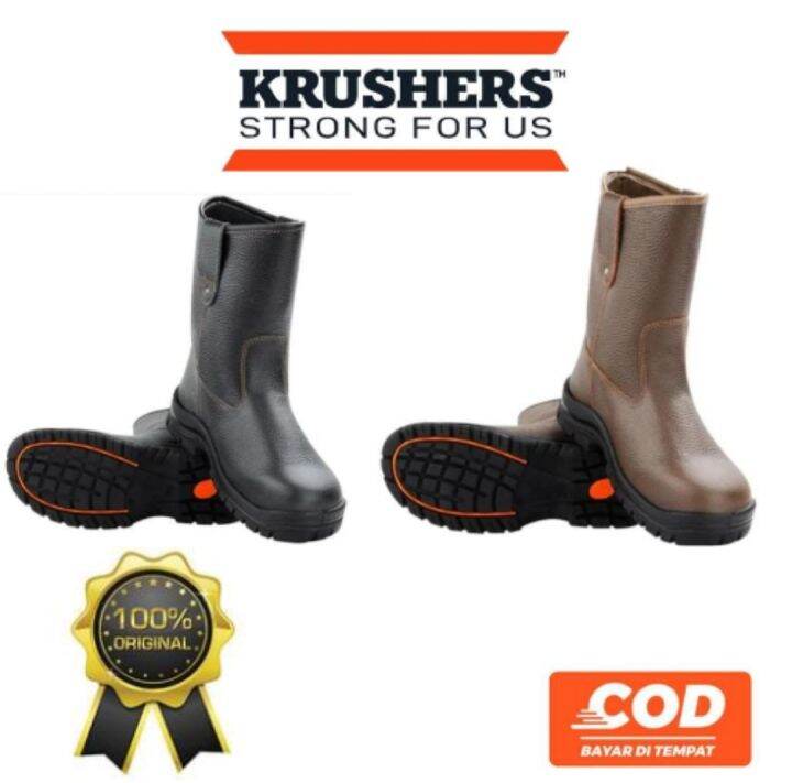 sepatu safety / Safety Shoes Krushers Texas 216125 HITAM Lazada