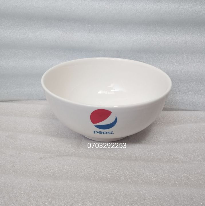 HCM ) Tô sứ 18cm logo Pepsi/ 15cm sâu lòng trắng | Lazada.vn