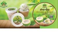 ไอศครีม รวมมิตรมะพร้าว อัมพวา(2 ถ้วย ขนาด 16 oz)  ice cream coconut mixed (set of 2 cup 16 oz)