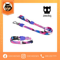 พร้อมส่ง Zeedog collar + leash set | MIDNIGHT ปลอกคอ สายจูง ลาย MIDNIGHT Size S ซีด็อก อเมริกา ของแท้ 100%