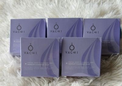 5 ก้อน 5 ခဲ Vachi วาชิ สบู่ล้างหน้า  5  ก้อน Vachi မ်က္နွာသစ္ဆပ္ျပာ 5 တံုး