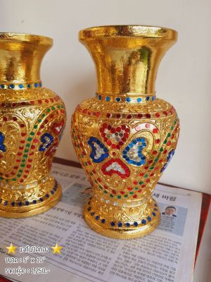 Tawaii Handicrafts : แจกัน แจกันไม้ แจกันทอง