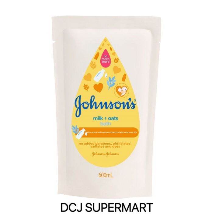 Johnsons Baby Bath Milk Oats Refill 600ml Lazada