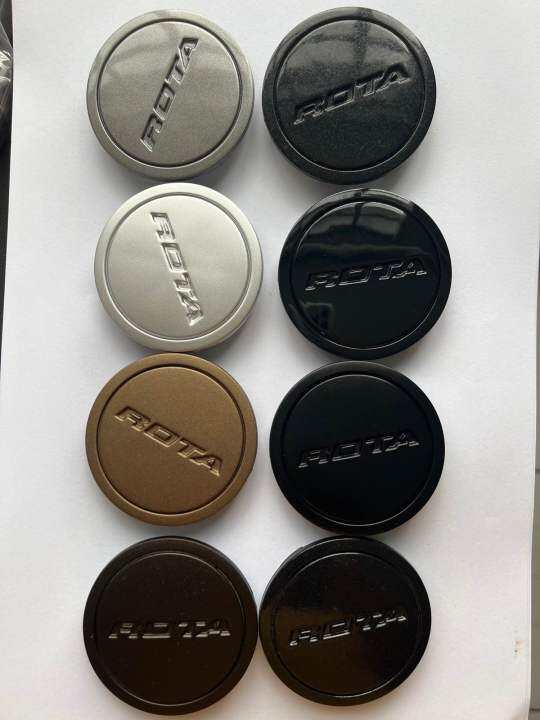 Rota Flat Center Caps 4pcs. 64mm clip size, 68mm center cap diameter