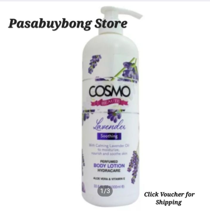 Cosmo Beaute Soothing Lavender Perfumed Body Lotion 1000ml Dubai Uae