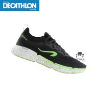 Decathlon ดีแคทลอน รองเท้าวิ่ง ผู้ชาย รุ่น Kiprun KN500 ( สีดำ/เขียว ) รองเท้าวิ่ง รองเท้า รองเท้าผ้าใบ