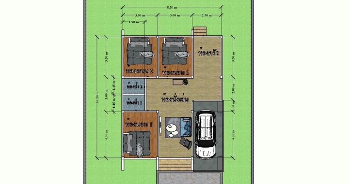 แบบบ้านสำเร็จทรงนอดิก-3-ห้องนอน