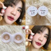 คอนแทคเลนส์ รุ่น Forum สีน้ำตาลตาโต ขอบบางๆ ลายขายดี