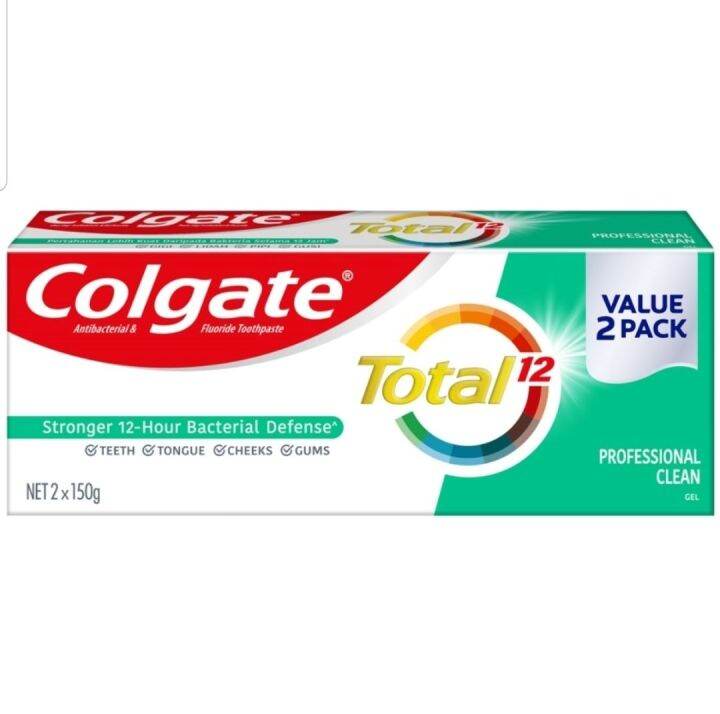 Colgate Total - Professional Clean Gel Toothpaste Valuepack (150g x ...