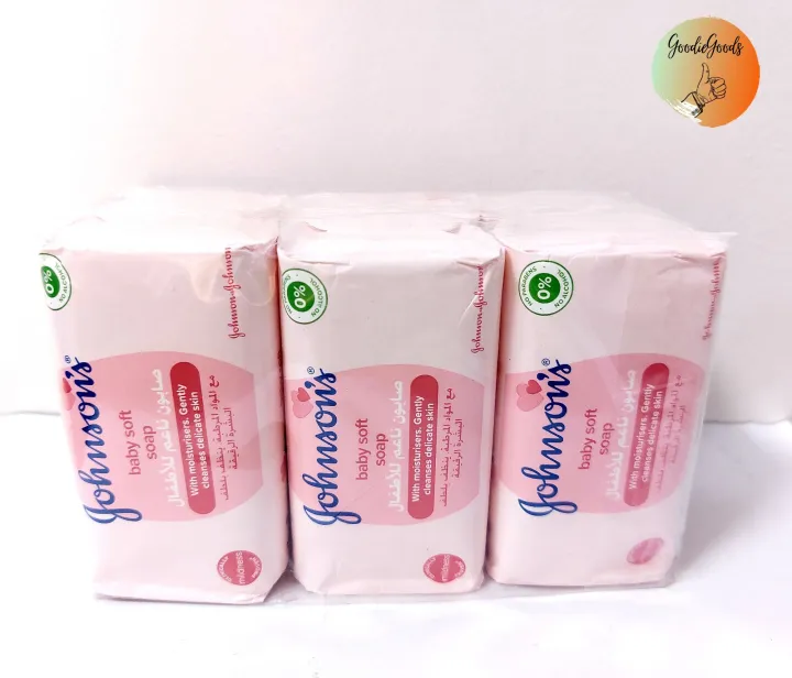 Johnson's Baby Soft Soap Pink (6 x 125g) (EXP. 10/2023) Lazada PH