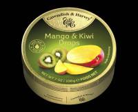 Cavendish &amp; Harvey ลูกอมผลไม้  รสผลไม้รวม  (รสมะม่วง,กีวี่) Mango &amp; Kiwi Drops สินค้านำเข้า