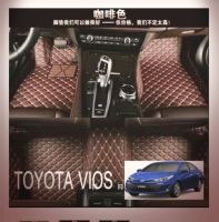 พรมรถยนต์6d พรมปูพื้นรถ For TOYOTA VIOS พรมรถยนต์ toyota vios พรมรถยนต์เก๋ง พรมรถยนต์toyota พรมรถยนต์ พรมปูพื้นเข้ารูป 6D Premium Fitted Leather Mats (2625)