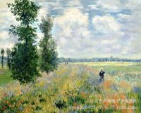 ภาพระบายสีตามตัวเลข ไม่มีเฟรม - Unframed Paint by Numbers : poppy field near Argenteuil