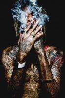 โปสเตอร์วงดนตรี วินเทจ Wiz Khalifa