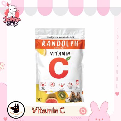 (VitaminC)สแน็คบำรุงสุขภาพกระต่าย และสัตว์ฟันแทะ อาหารเสริมฟื้นฟูบำรุงสุขภาพสัตว์กินพืช ยี่ห้อ randolph supplement