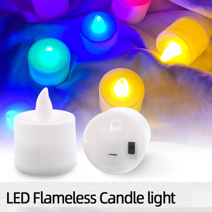 【88HomeStore】Battery Operated Flameless LED Tea Light Electric Fake