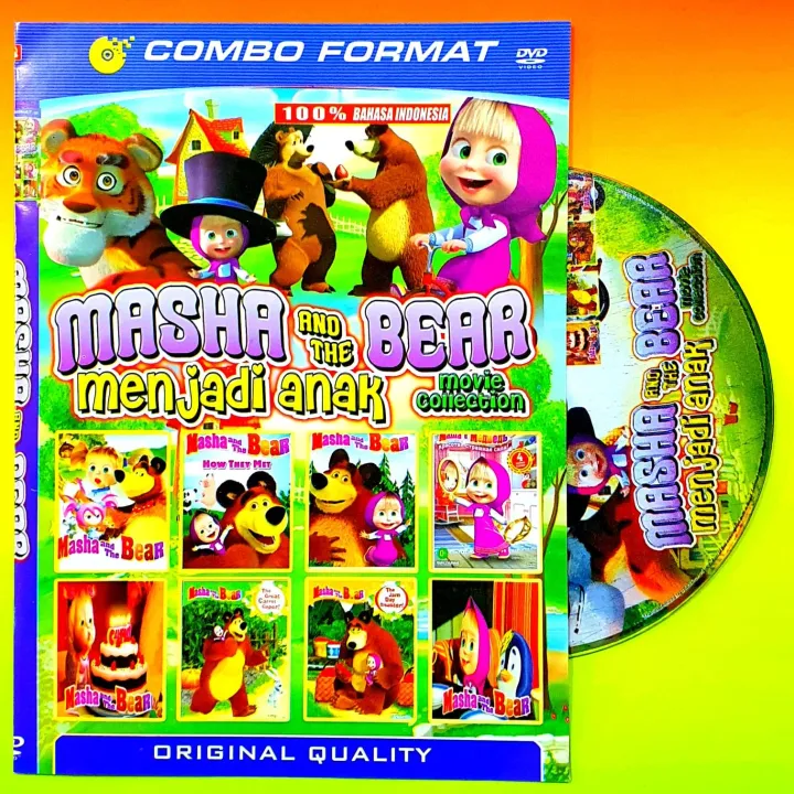 Film Kartun Dubbing Bahasa Indonesia KASET DVD FILM MASHA BAHASA INDONESIA-FILM ANAK KARTUN MASHA AND THE
