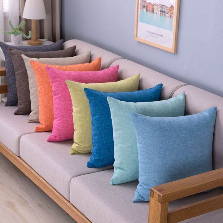 Overstuffed linen, pillows Throw, OVERSIZE cushions, sofa SO Lazada.co.th