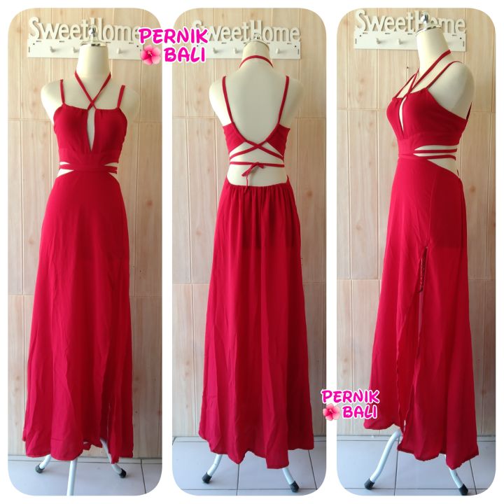 Longdress Sexy Akiko Kringkel Airflow Premium Lazada Indonesia 