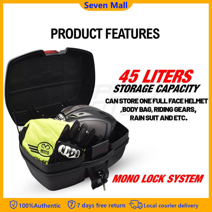 Motorcycle Compartment Motorcycle Box Motorcycle Accessories Organizers Motorcycle trunk Lazada PH