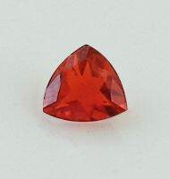 Pure Red Andesine from Africa Excuberant luster trillion shaped loose semi precious gemstone Congo