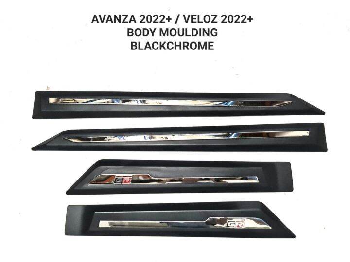 Toyota Avanza/Veloz 20222024 GR Side Moulding Black Chrome Lazada PH