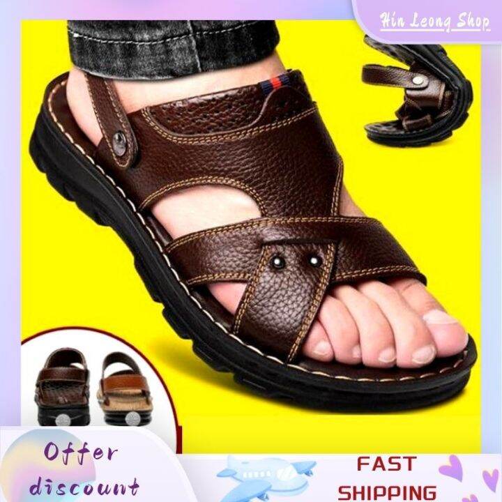 Men's Leather Sandals 2020 New Summer Classic Men's Roman Sandals