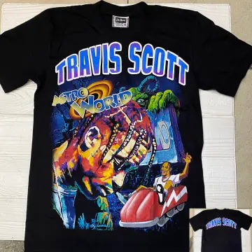 Travis (Cactus Jack) Scott Trend Brand Tee Loose Fit Hip-Hop Style Skull  Letter Logo Couple Sleeve T-Shirt for Men Women