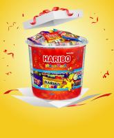 HARIBO Mega Party  ฮาลิโบ ปาร์ตี้ เจลลี่กลิ่นผลไม้รวมรส ขนาด 1กิโลกรัม