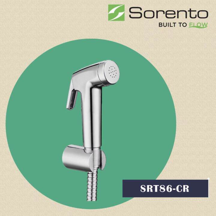 SORENTO SRT86CR Bathroom Hand Bidet c/W 1.2m Flexible Hose & Holder