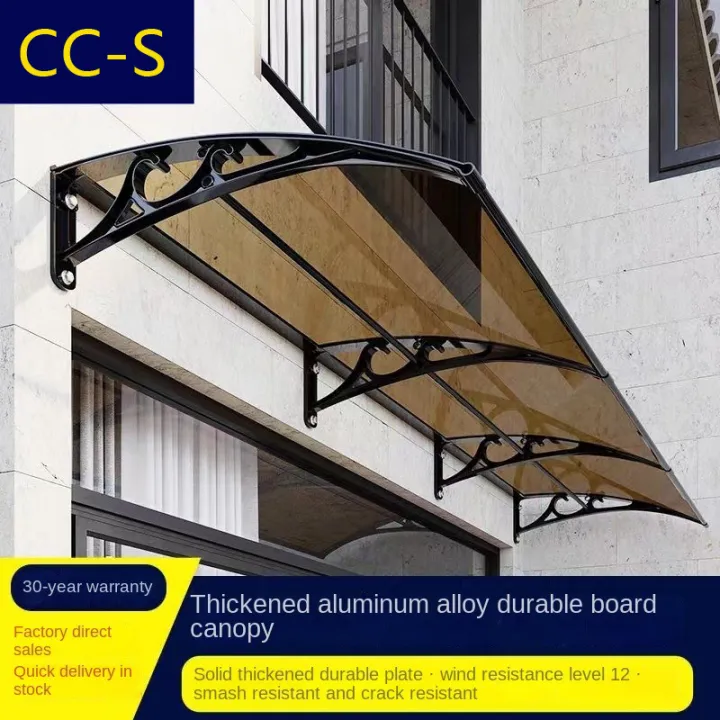 Awning Canopy with Bracket for Door and Window Anti-UV Mute roof Canopy ...