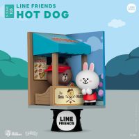 ไลน์เฟรนด์ Diorama Stage Line Friends D-Stage DS-105 Brown &amp; Friends Dream-Selected Series Hot Dog Statue by Beast Kingdom