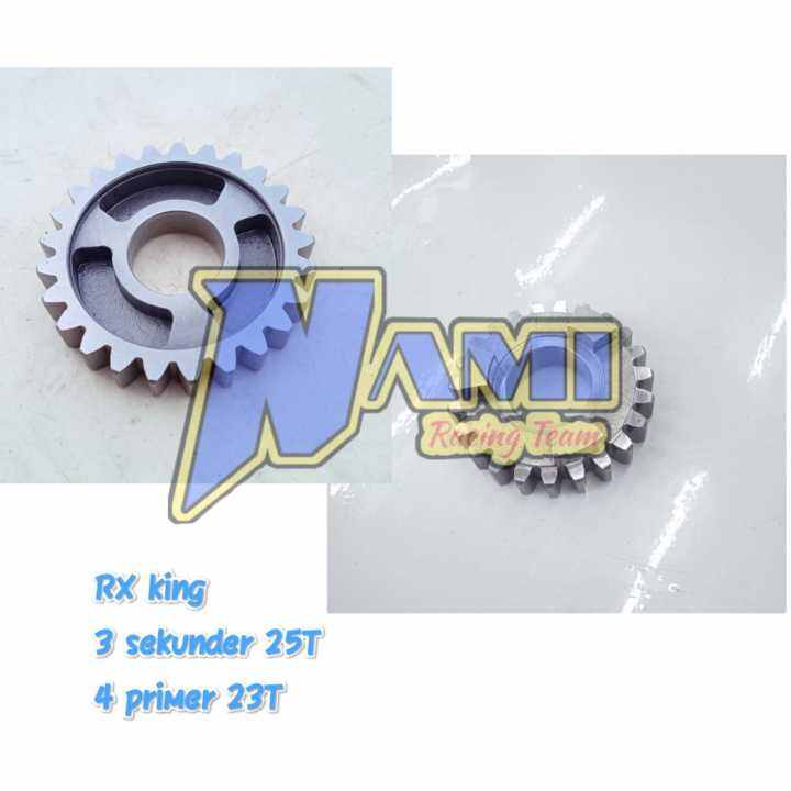 Rasio racing RX king gigi 3 sekunder 25T dan gigi 4 primer 23T Lazada