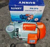 SUNNYปั๊มน้ำหอยโข่ง Sunny ( ELECTRIC WATER PUMP) 2นิ้ว 2แรง CENTRIFUGAL PUMP SUNNY PN-205  ส่งสูงได้20เมตร ดูดลึกได้ 8 เมตร ปริมาณน้ำ 260ลิตร/นาที(L/MIN)  ใช้ดูดน้ำจากในคลองส่งต่อเข้าสวน เข้าไร่ หรือใช้สูบน้ำขึ้นชั้นบน