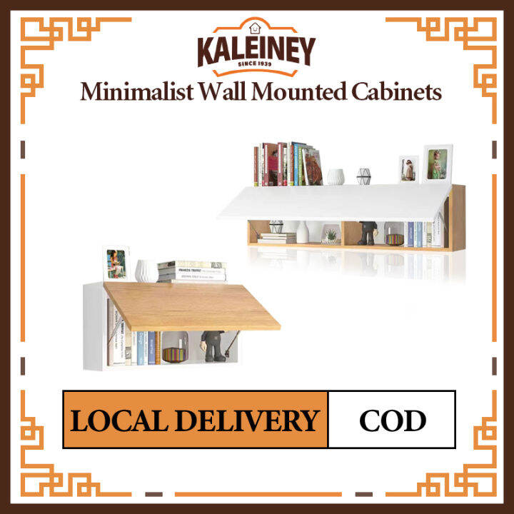 KALEINEY Minimalist Wall Mounted Wall Mounted Bedroom Storage Bookcase