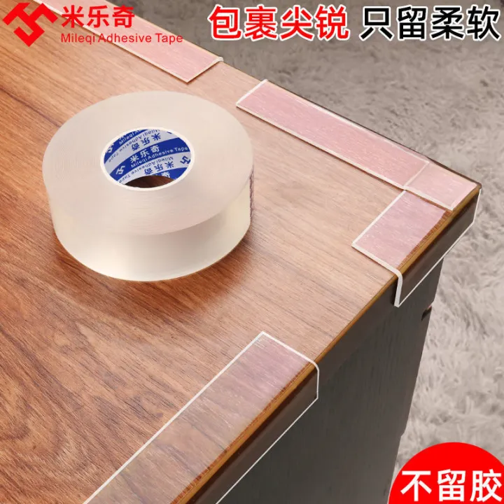Transparent Invisible Anti-Collision Strip Children's Protective Stickers Anti-Collision Wall Stickers Table Corner Hemming Widened Cabinet Door Anti-Collision Stickers