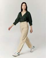 Aliotte - Carey Trousers กางเกงขายาวตีเกล็ดยาวช่วงขา มีเข็มขัดผ้า