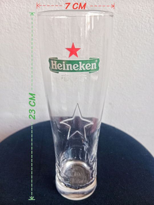 แก้วเบียร์-แก้วไฮเนเก้น-แก้ว-ลายนูน-ทรงสูง-วัสดุทำจากแก้ว-ความจุ-500-ml-0-5-l-ขนาดแก้ว-กว้าง-7-cm-สูง-23-cm-สินค้าพรีเมี่ยมไฮเนเก้น