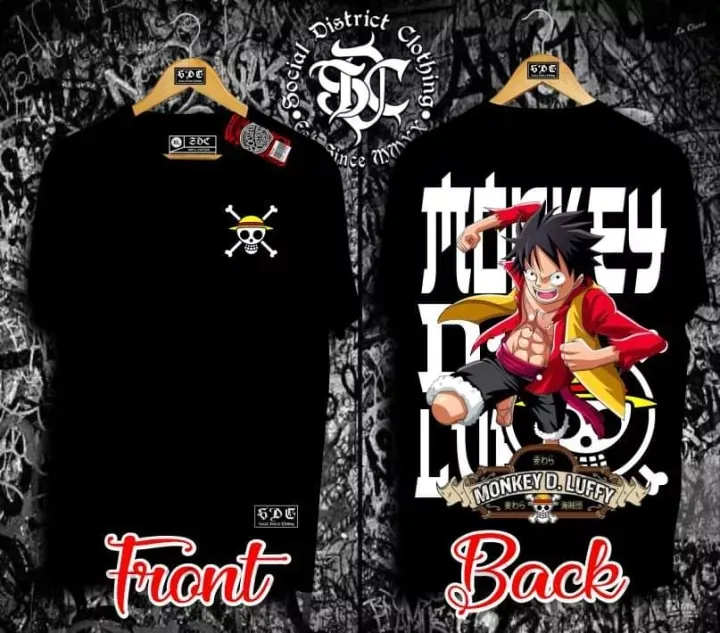 TShirt Luffy Design A3 size print Lazada PH