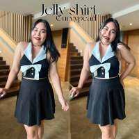 เสื้อสาวอวบอวบ เสื้อคอปกJelly shirt