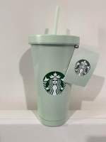 Starbucks Stainless Steel Siren with Stopper Cold Cup 18oz.