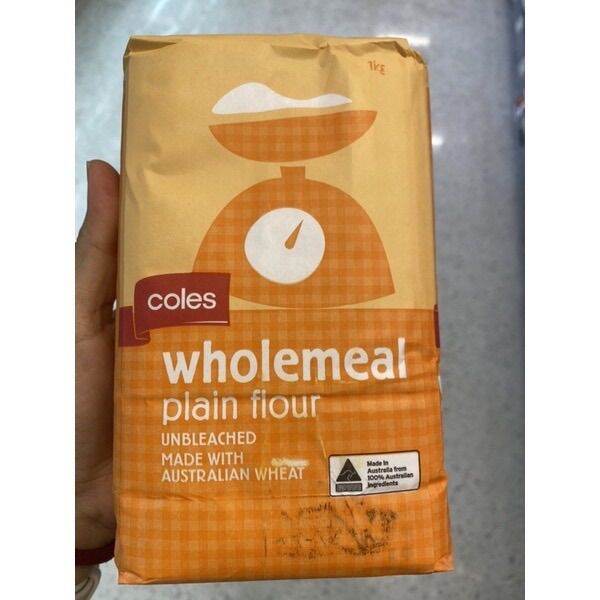 Wholemeal Plant Flour ( Coles Brand ) 1000 G. แป้งสาลี โฮลมีล ( ตรา โคล ...