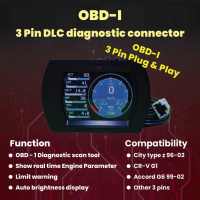 [พรีออเดอร์ Pre-order] OBD1 สมาร์ทเกจ เกจวัดความร้อน อ่านค่าต่างๆ เกจวัดรอบ OBD 1 Smart Gauge อุปกรณ์เสริมรถยนต์ภายใน ทักแชทถามรุ่นรถได้