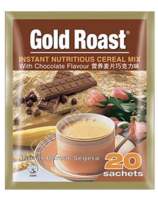 Gold Roast Instant Cereal Mix chocolate ข้าวโอ๊ตแบบชง รสช็อกโกแลต 1 ห่อ มี 20 ซอง ?☕️