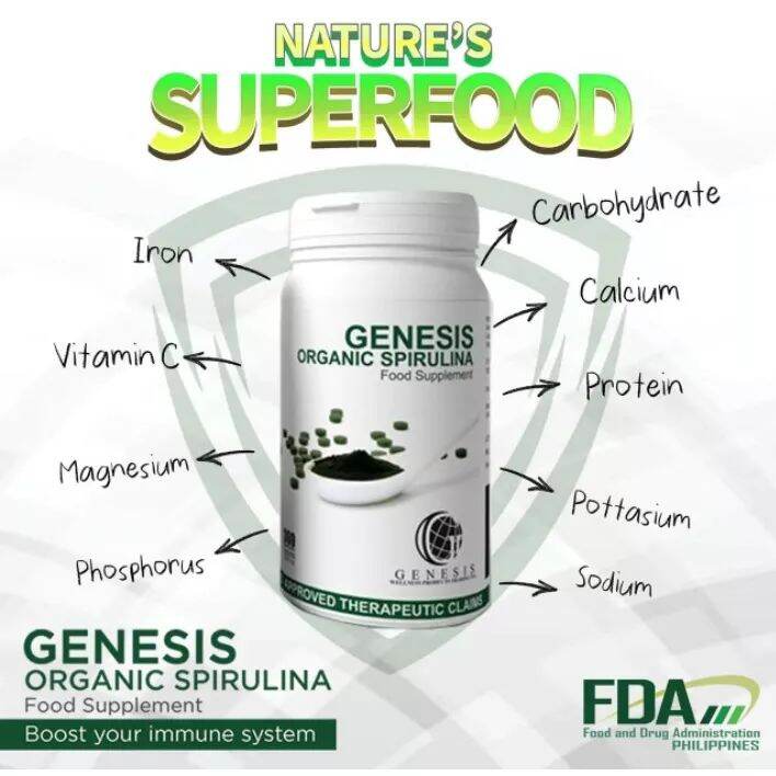 Genesis Spirulina 150 Tablets Lazada PH