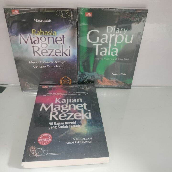 Paket 3 Buku Nasrullah Rahasia Magnet Rezeki Diary Garpu Tala Dan