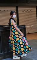 YUDA Japanese Collection
?️Polka dot sleeveless maxi dress ชุดเดรสคอกลม กระดุมหน้าแบบสวม กระเป๋าข้าง ผ้า polyester นุ่มพริ้ว 
. อก (bust) 42"
. เอว (waist) 48"
. สะโพก (hip) free size-58"
. ยาว (length) 46"
แบบสวย ใส่สบาย