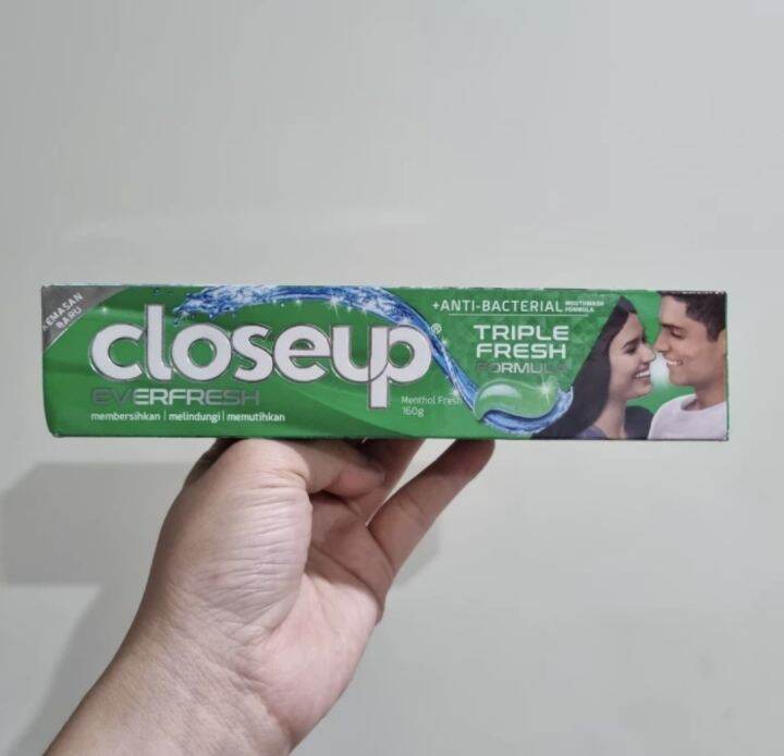 CLOSE UP toothpaste odol Triple Fresh everfresh menthol 160g | Lazada ...